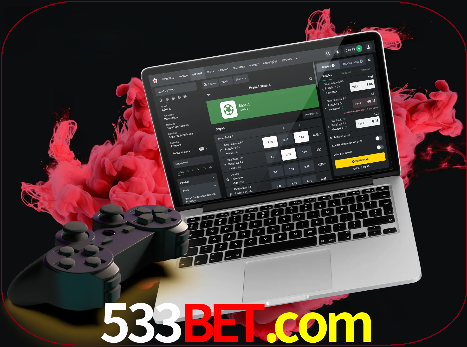 Visite a secção especial de jogos de vídeo em 533bet para descobrir em que jogos pode apostar e ganhar muito dinheiro.