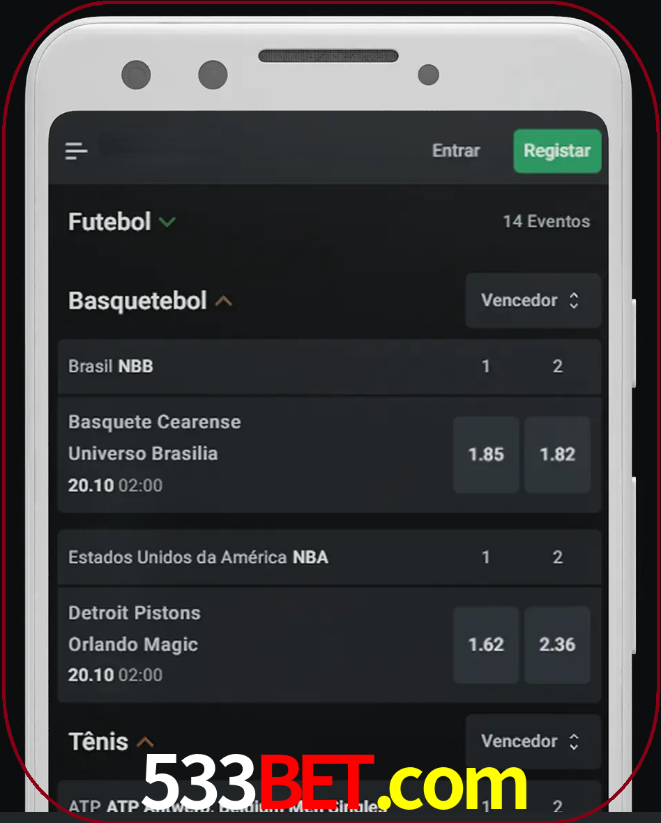 Aposte e assista aos esportes em formato ao vivo.